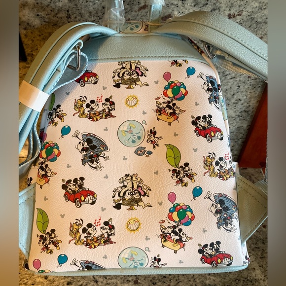 Disney Parks Mickey and Minnie Mouse Loungefly Mini Backpack NWT - Picture 7 of 10
